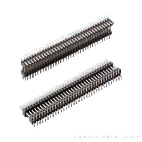 Pin header, 1.27mm SMT, dual row/dual insulator, 1.0mm connector 1282